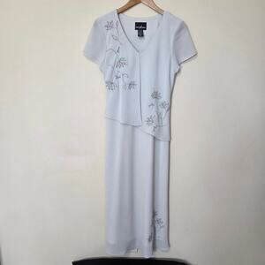 Vintage Positive Attitude 8 Petite Formal Cocktail Mother Of Bride Groom Dress